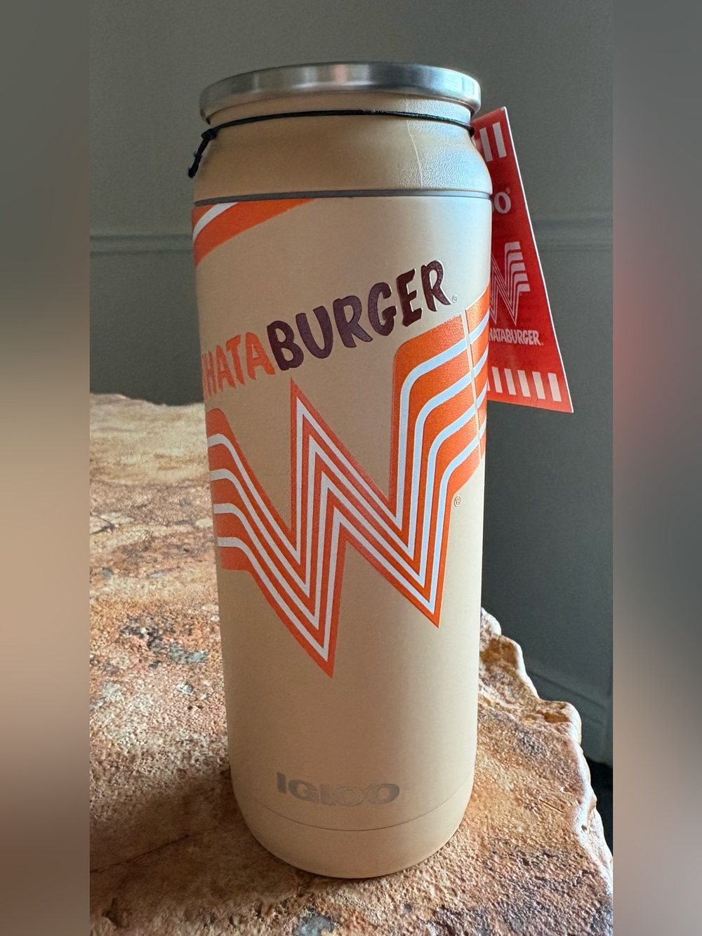 Whataburger Igloo Retro 80s Logo Can Tumbler Insulated 16oz Collector Cup NEW!
